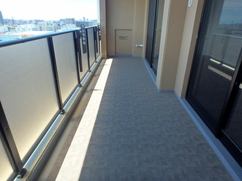 熊本市中央区大江２丁目の賃貸マンションのバルコニー