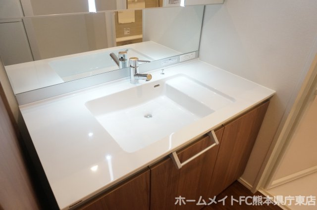 熊本市中央区大江２丁目の賃貸マンションの独立洗面台