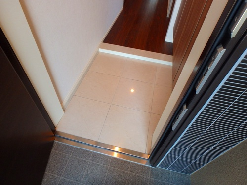 熊本市中央区大江２丁目の賃貸マンションの玄関