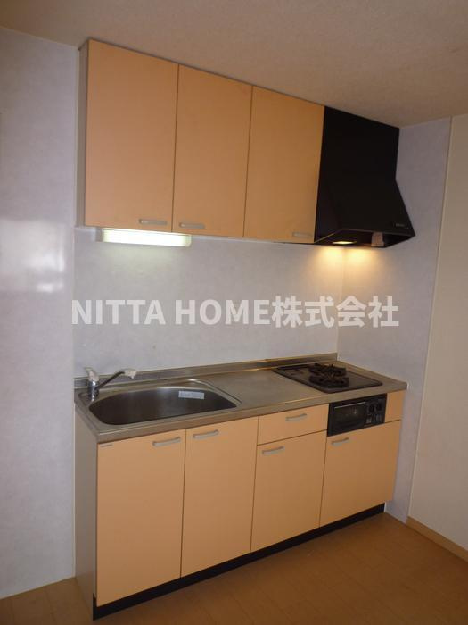 グリーンパーク土師のキッチン|システムキッチンが付いています♪