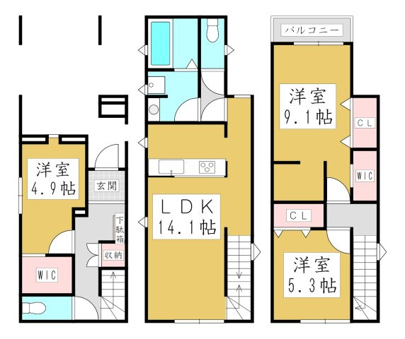 【間取り】 | Kolet川口芝塚原＃03
