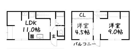 田口1丁目　中古一戸建ての間取り|間取り図はいかがですか？ご希望を叶える間取りですか？リビングの広さは？水回りの位置は？カウンターキッチン？など色々な情報が集約されています。弊社ではリフォームなどのご相談も承っております。