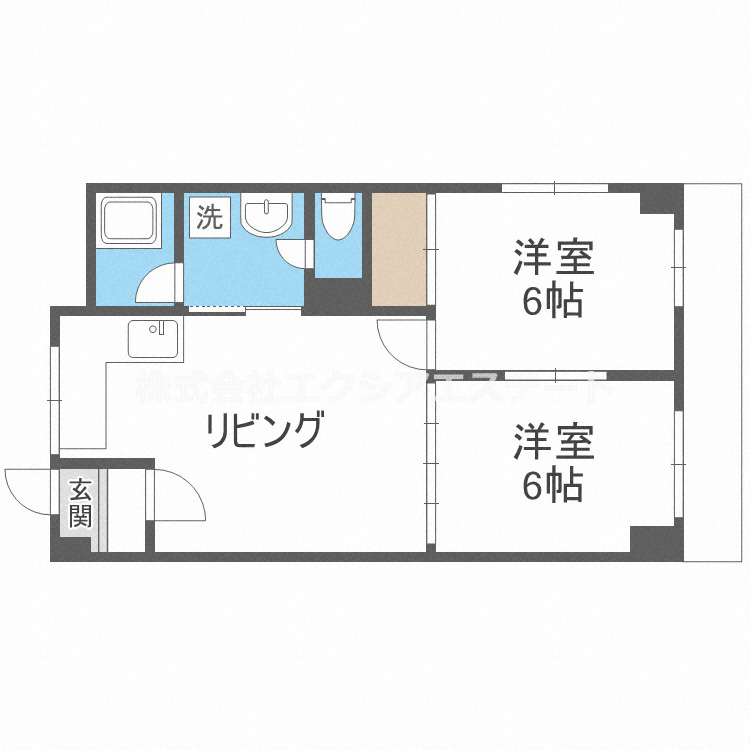 玉出プラザ1の間取り