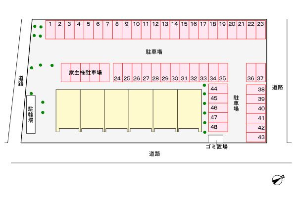 マンションＭ・Ｋ　　刈谷市近郊の賃貸ならクラスホーム刈谷店の駐車場