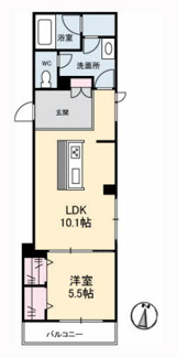 【間取り】 | クロノス | 1LDK