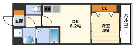 Alivis北梅田の間取り