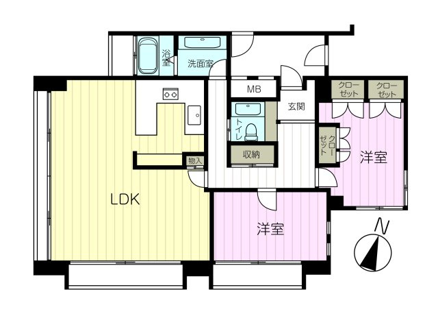 フリック・コート・アネックスの間取り