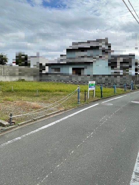売地　豊川市伊奈町古当48-1，48-3の前面道路含む現地写真|前面道路