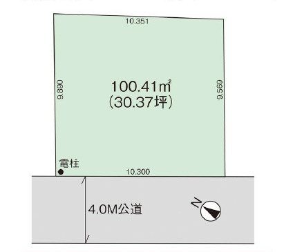和光市南1丁目　長期優良住宅　ゆとりの邸　限定1棟の区画図