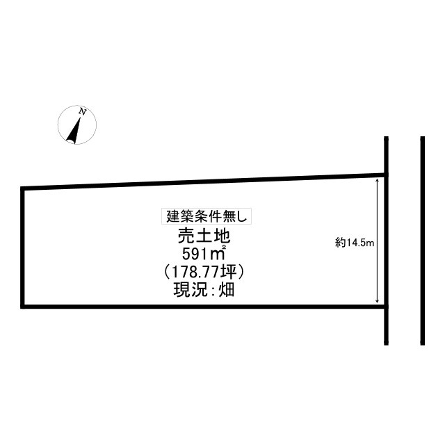 下陰　売土地 　178.77坪の土地図
