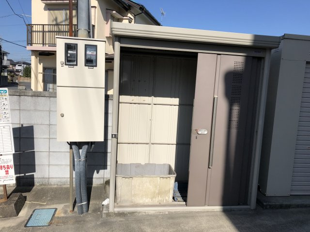 サニーヒル美原町のその他共用部分|敷地内ゴミ置き場です