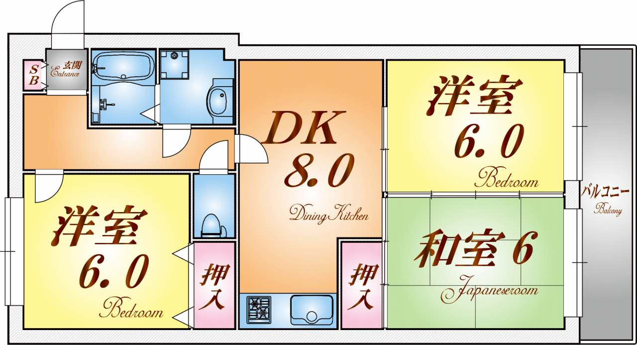 ロイヤルコートナグラの間取り