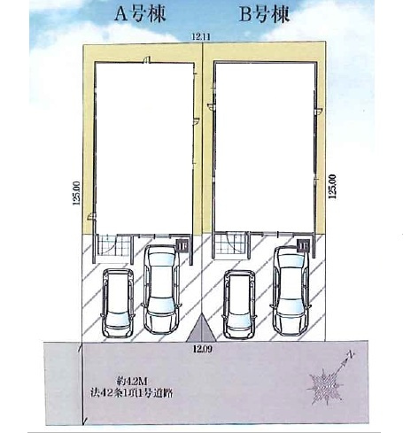 【区画図】 | 志木市柏町2丁目　全2棟　A号棟 | A号棟