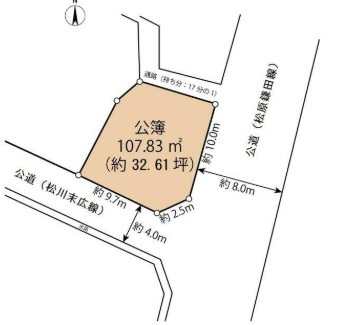 【区画図】 | 伊東市末広町　売地