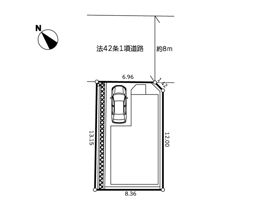 横浜市緑区東本郷5丁目 新築戸建て【仲介手数料無料】の区画図