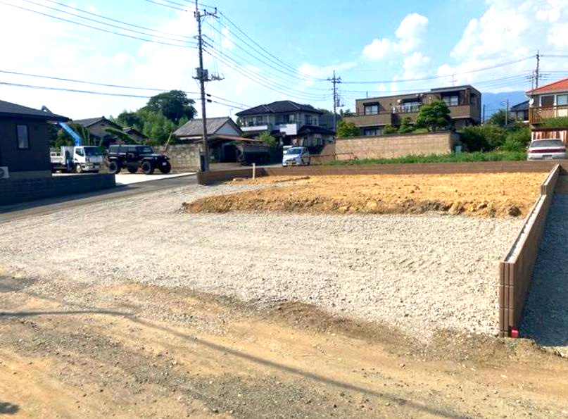 リーブルガーデンS第1堀越　1号棟の前面道路含む現地写真|現地写真です