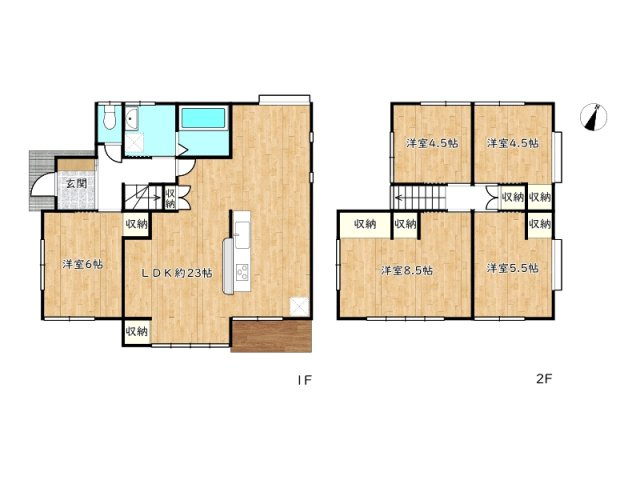 【間取り】 | 揖保郡太子町東保／中古戸建