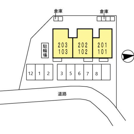 アビタシオンの区画図