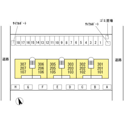 【区画図】 | ヴィべールＪ