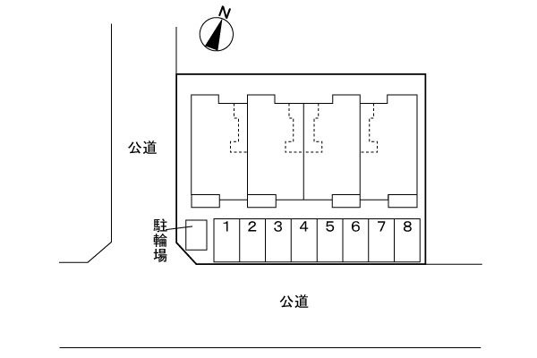 リバーサイドガーデンの駐車場