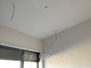 広島市安佐北区口田南１丁目のアパートの設備|室内物干し・シャッター雨戸・エアコン