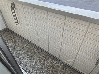 広島市安佐北区口田南１丁目のアパートのバルコニー