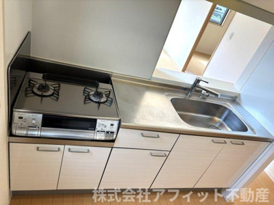 【キッチン】 | グランドール川口B棟 | 2口ガスコンロ