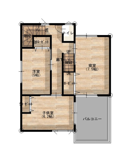 【間取り】 | 高知市薊野東町/残り３区画 | ３号地２階