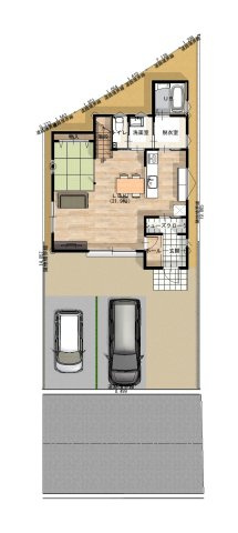 【間取り】 | 高知市薊野東町/残り３区画 | ２号地１階