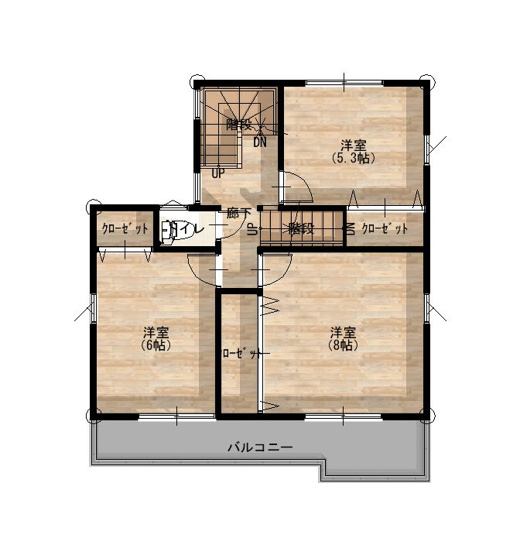 【間取り】 | 高知市薊野東町/残り３区画 | ２号地２階