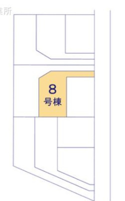 【区画図】 | LiveleGarden北区楠味鋺《仲介手数料無料》 | ８号棟