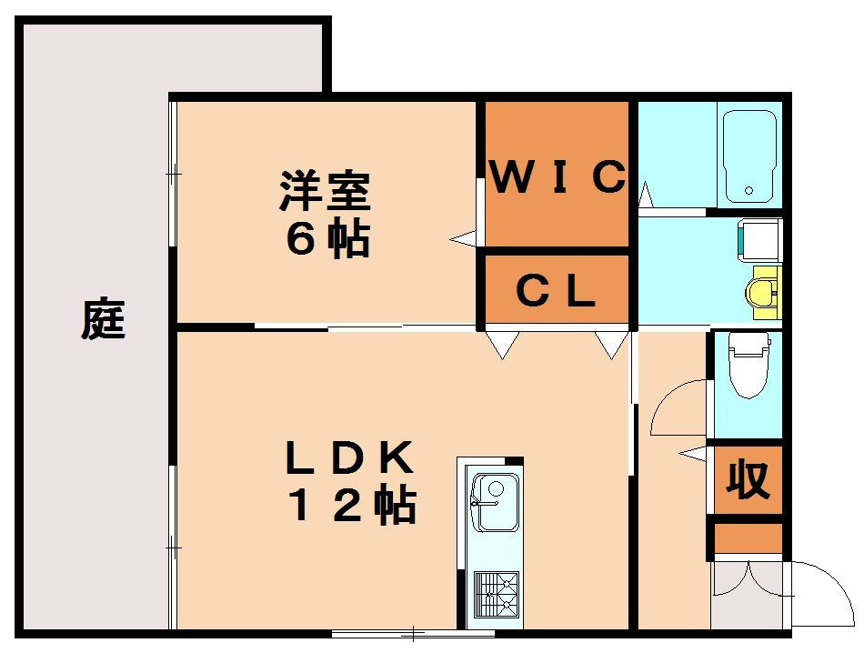 コンフォート福大前の間取り