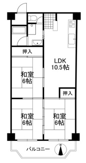 【間取り】 | ローレルハイツ茨木総持寺2号棟