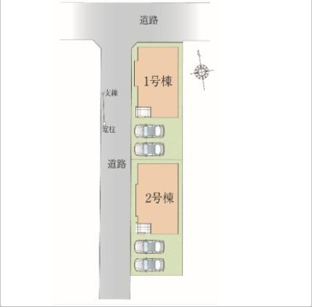 【区画図】 | 川越市山田　全2棟　1号棟 | 1号棟