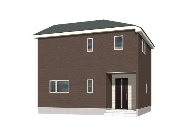 【新築戸建】札幌市北区新琴似7条5丁目4棟の外観パース