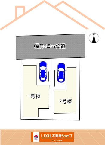 東大阪市第1鴻池町の区画図|1号棟、2号棟同時募集です！