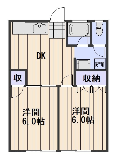山田アパートの間取り
