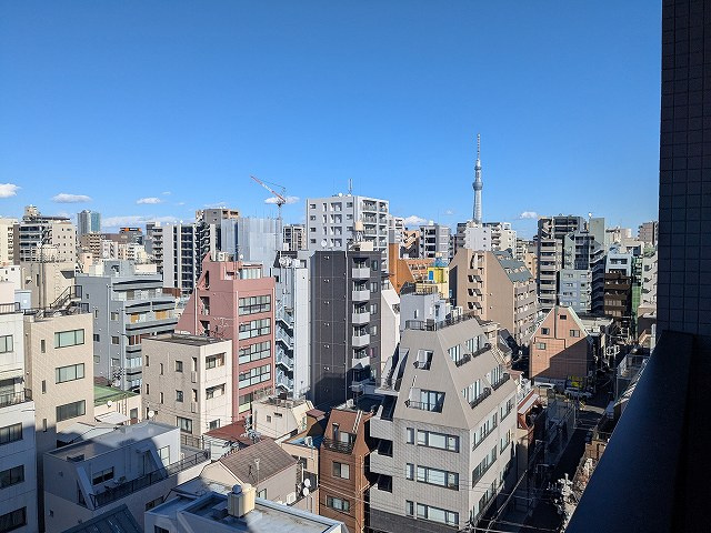 LEFOND PROGRES秋葉原マークスの展望|上層階のバルコニーからスカイツリー隅田川花火見えます