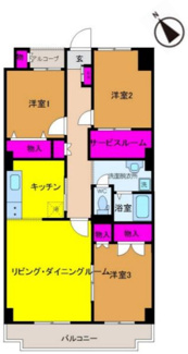 【間取り】 | ウェルフェアグリーン谷津