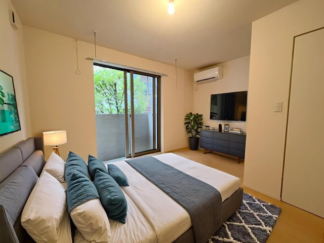 フラットノグチの寝室|CG家具の為、実際に家具の設置はありません。