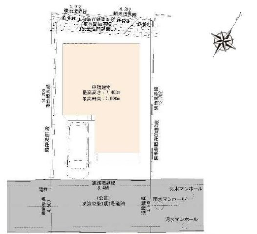 【横浜市保土ケ谷区境木本町27-3新築戸建て】★仲介手数料無料★（境木小学校・境木中学校）の区画図