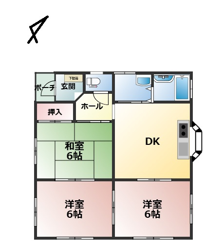 【間取り】 | 東金市下武射田　中古戸建