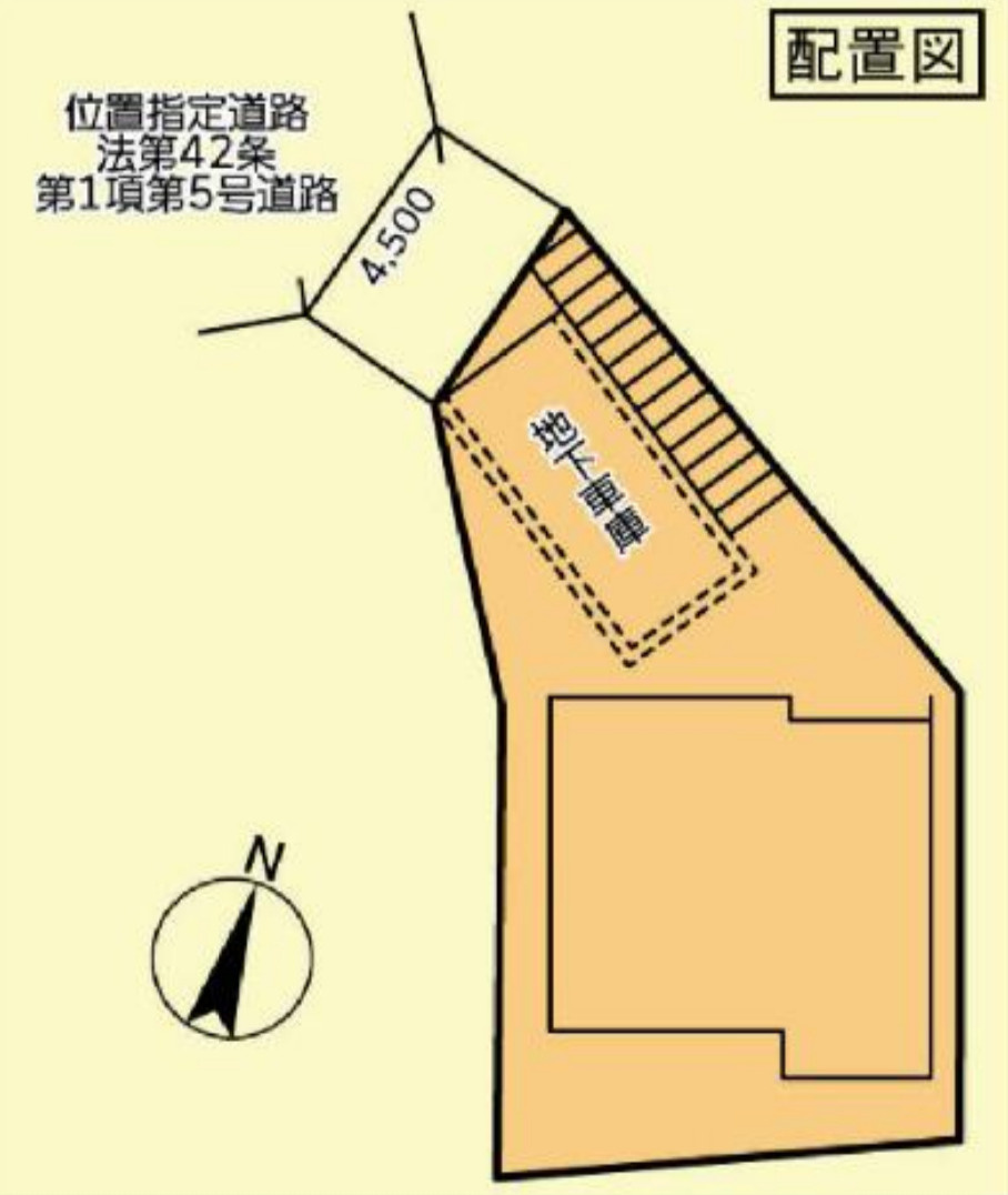 横浜市戸塚区戸塚町　新築戸建【仲介手数料無料】の区画図