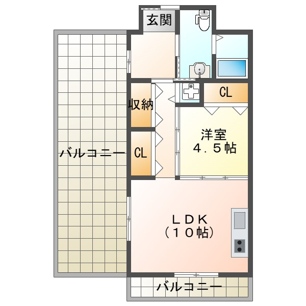 ジュリオ朝霧の間取り