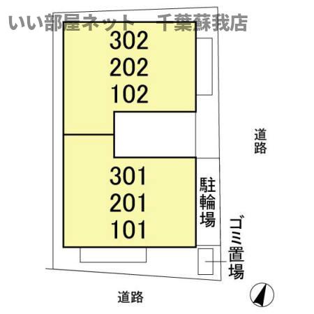 ピースランドの区画図