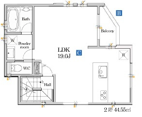  | GRANFELIDIA富士見5期 | 2F広々LDK19.0帖