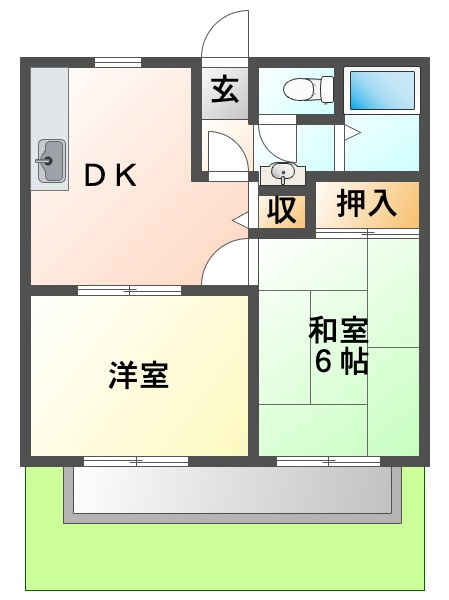 プレミールミタニの間取り