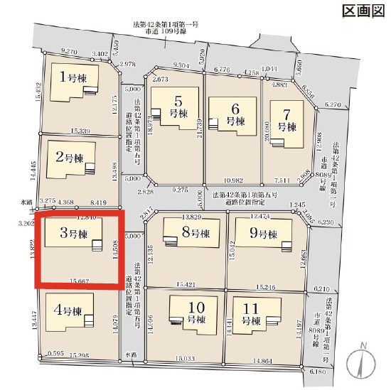 【区画図】 | 富岡市下高瀬　全11棟