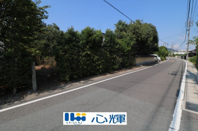 【前面道路含む現地写真】 | 防府市台道（母屋＋蔵＋農地）