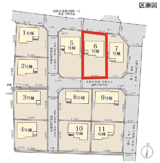 【区画図】 | 富岡市下高瀬　全11棟